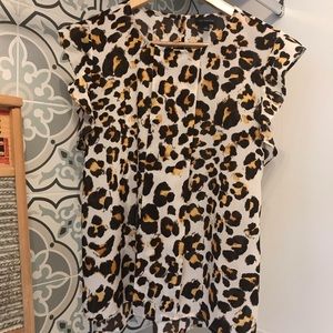 The Limited Animal Print Top Blouse S
